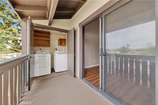 a view of a walk in closet