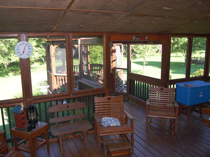 159 Cranberry Road Sandy Lake, PA 16145 - Photo 12 of 15 Patio/Deck. Screened-in Area Deck