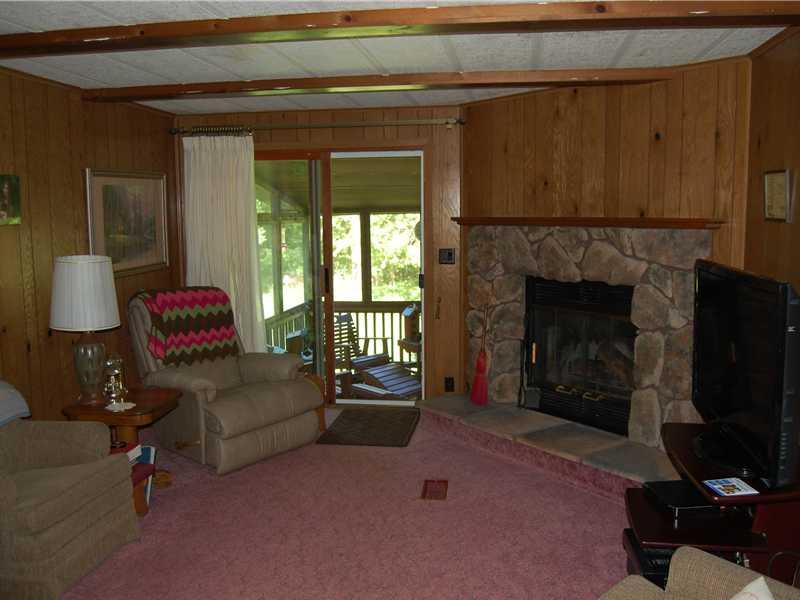 159 Cranberry Road Sandy Lake, PA 16145 - Photo 6 of 15 Family Room. Wood Burning Fireplace
