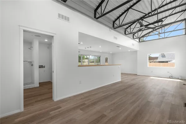 a view of an empty room