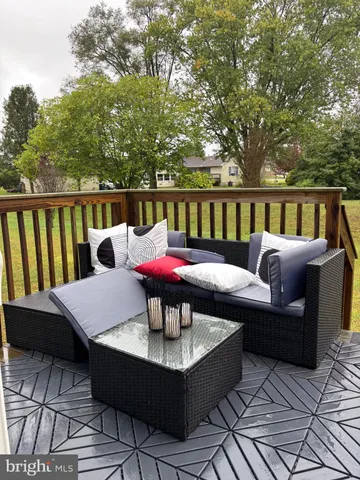 a outdoor view with a sitting space