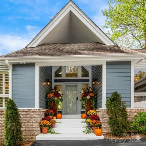 a front view of house