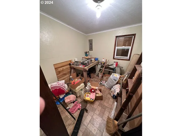 a room with storage and utility