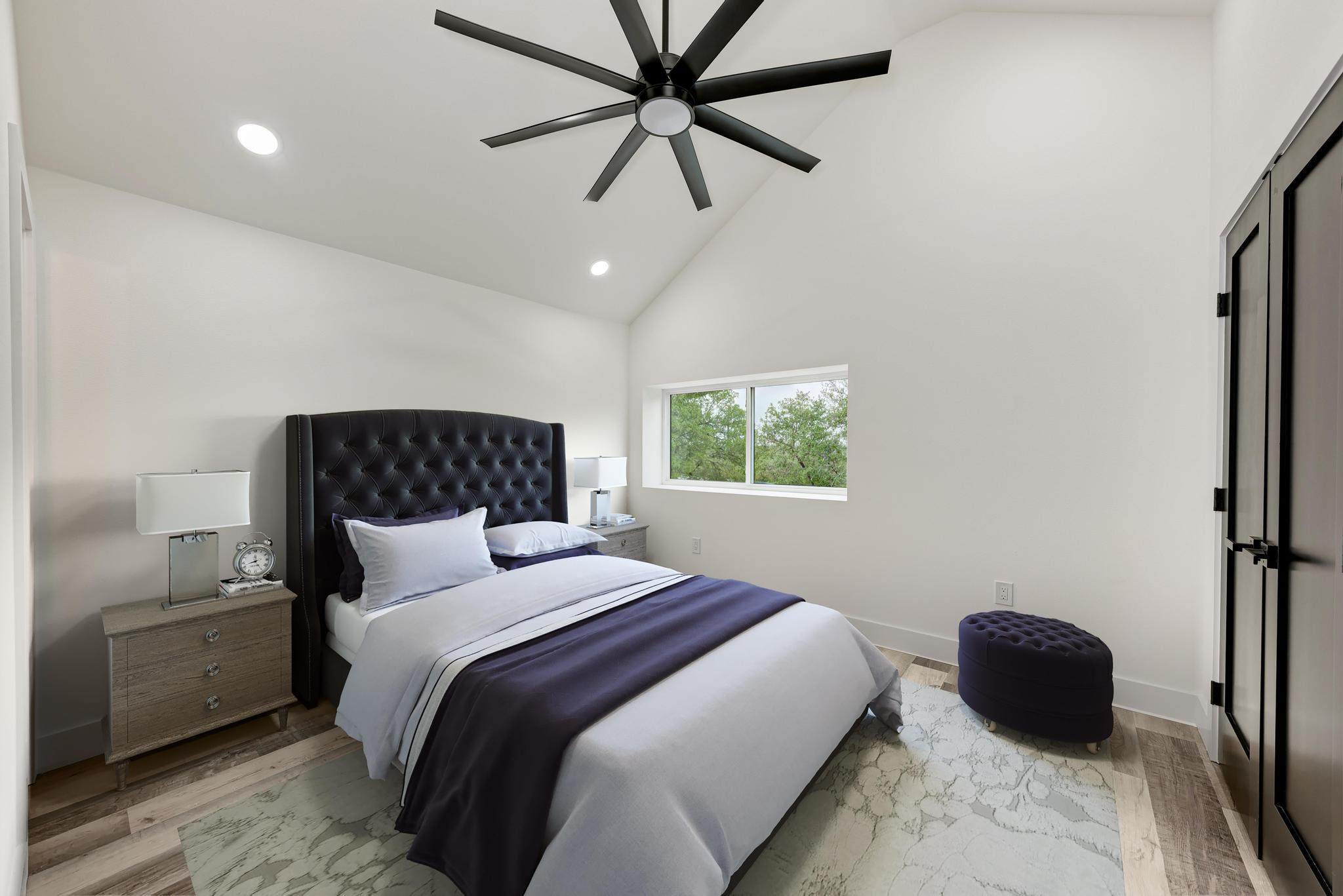 4190 West Fm 243 Bertram, TX 78605 - Photo 22 of 42 Guest bedroom upstairs in main home virtually staged