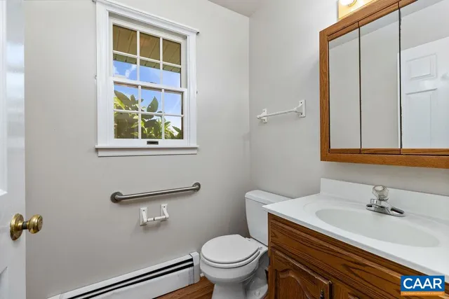 a view of a city with mountain