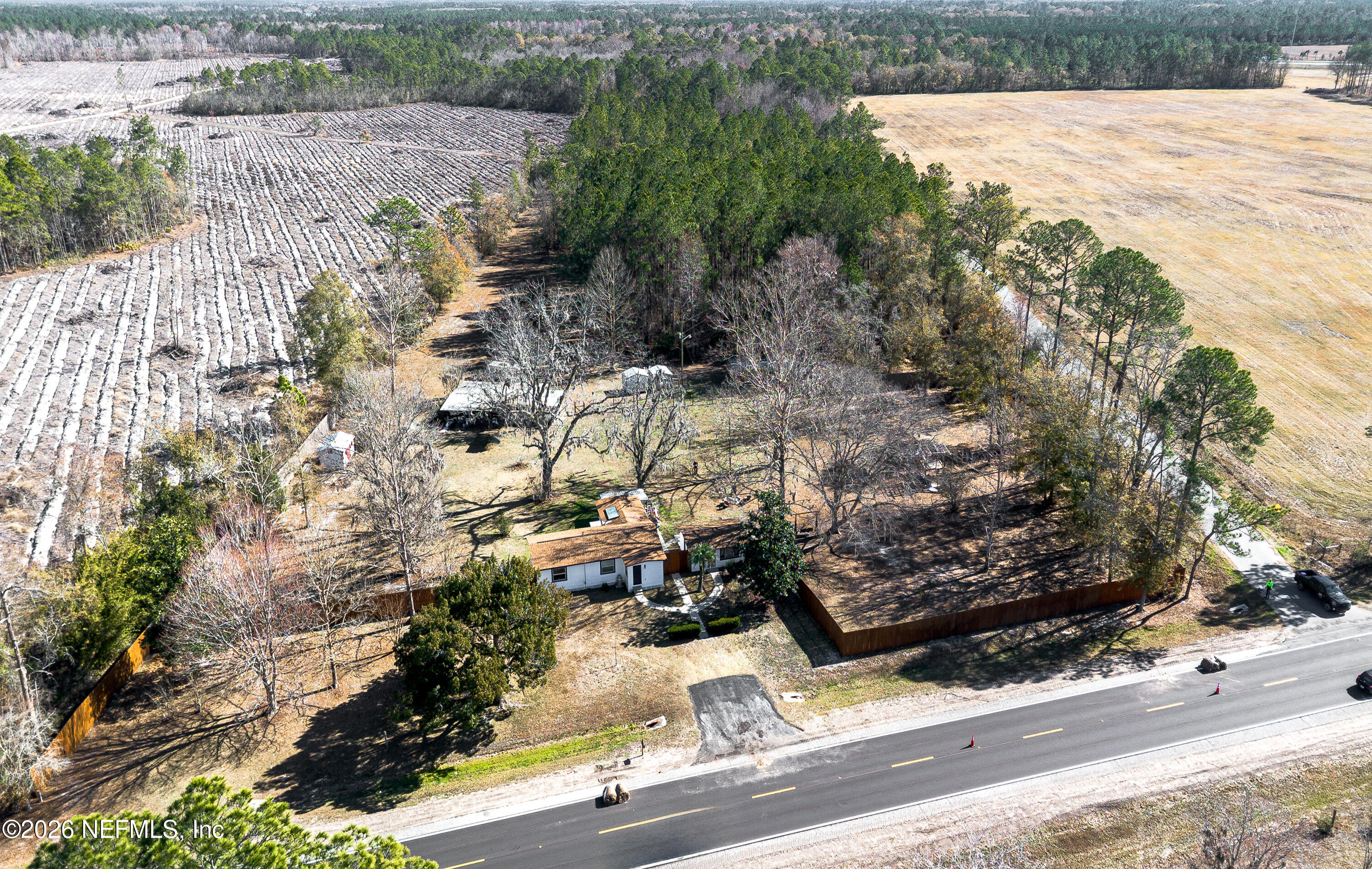 a view of a city street