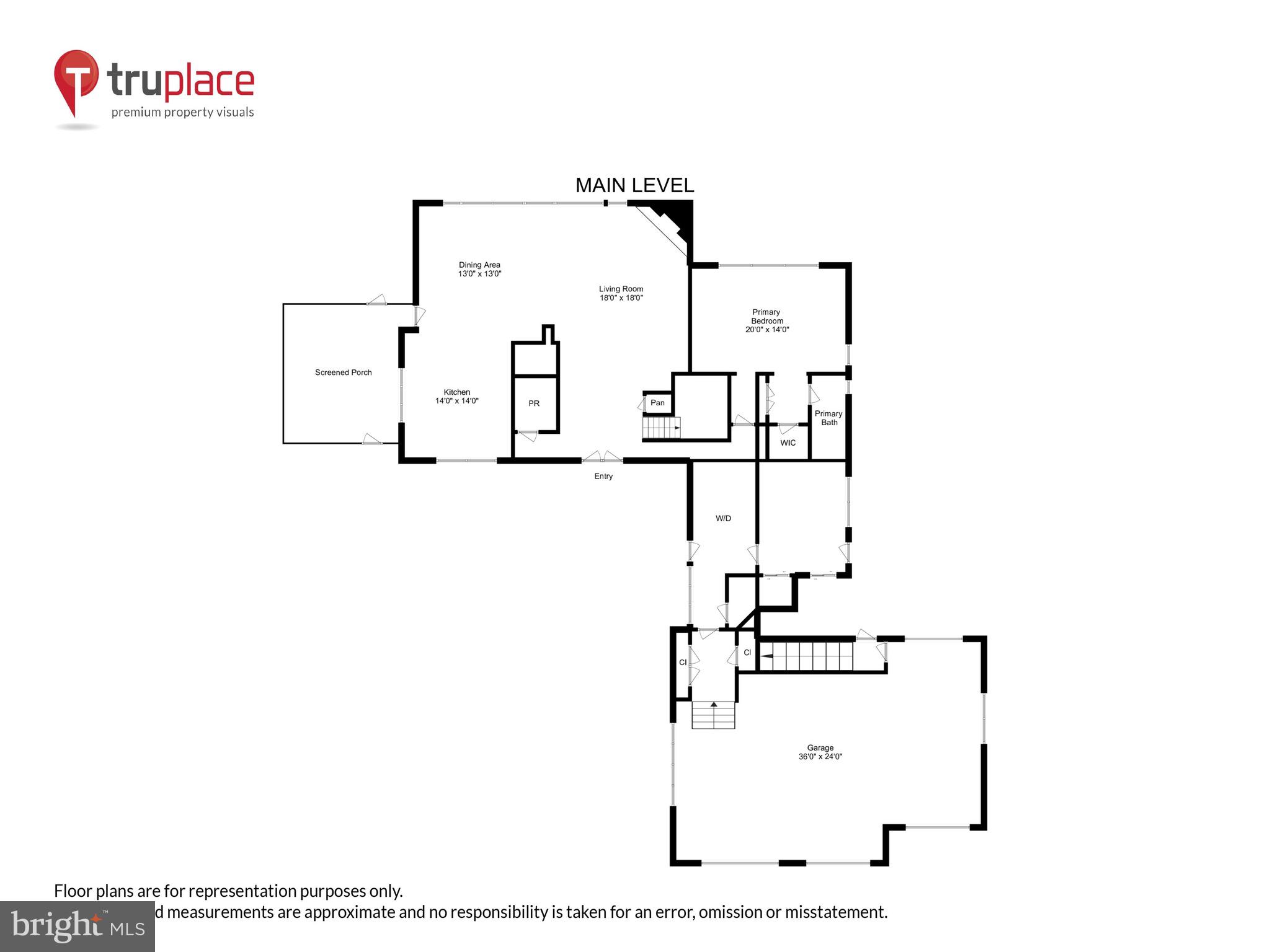 4168 Cadle Creek Road Edgewater, MD 21037 - Photo 52 of 80 Main level layout and interior dimensions.