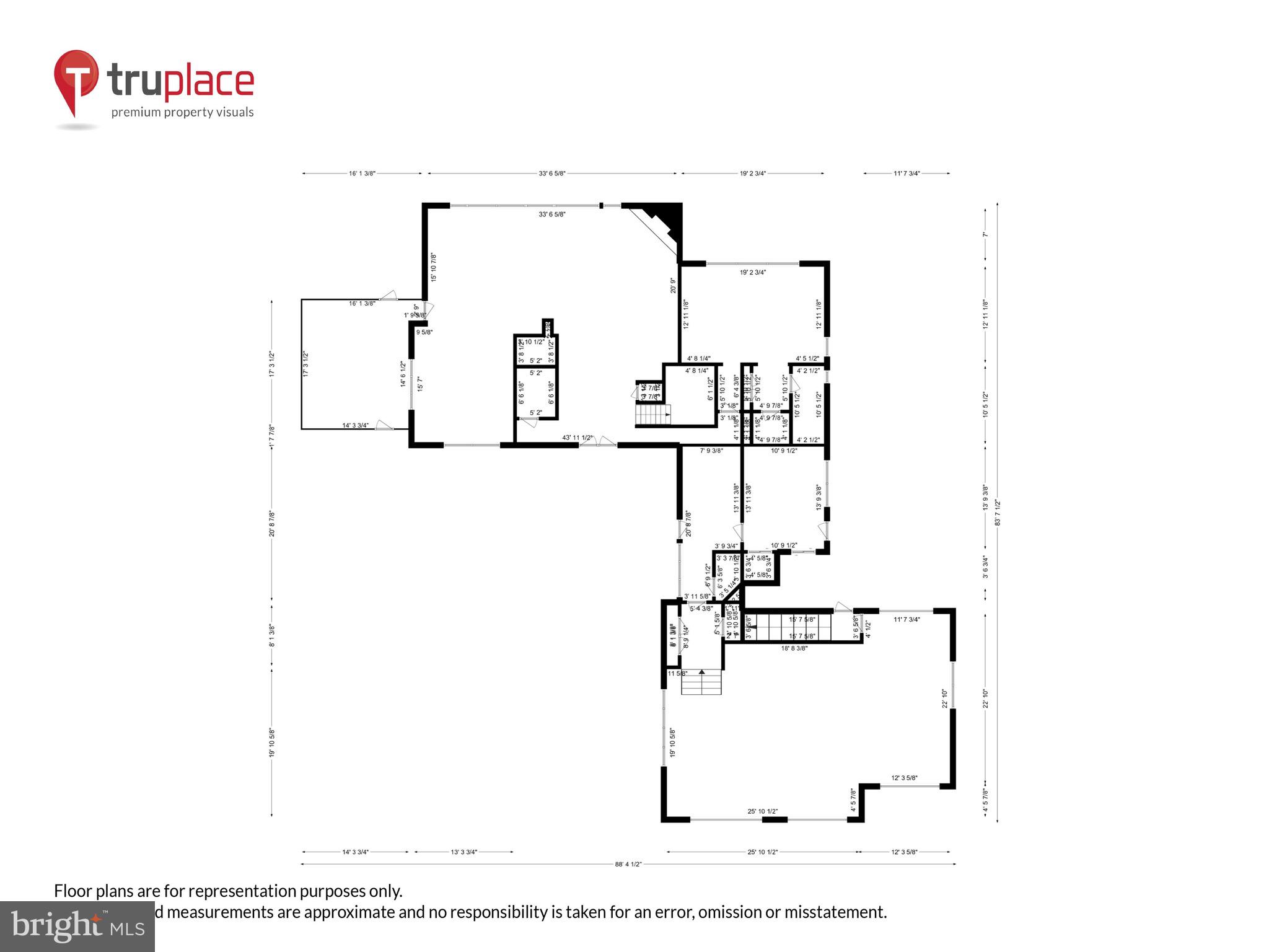 4168 Cadle Creek Road Edgewater, MD 21037 - Photo 53 of 80 Main level layout and wall dimensions.