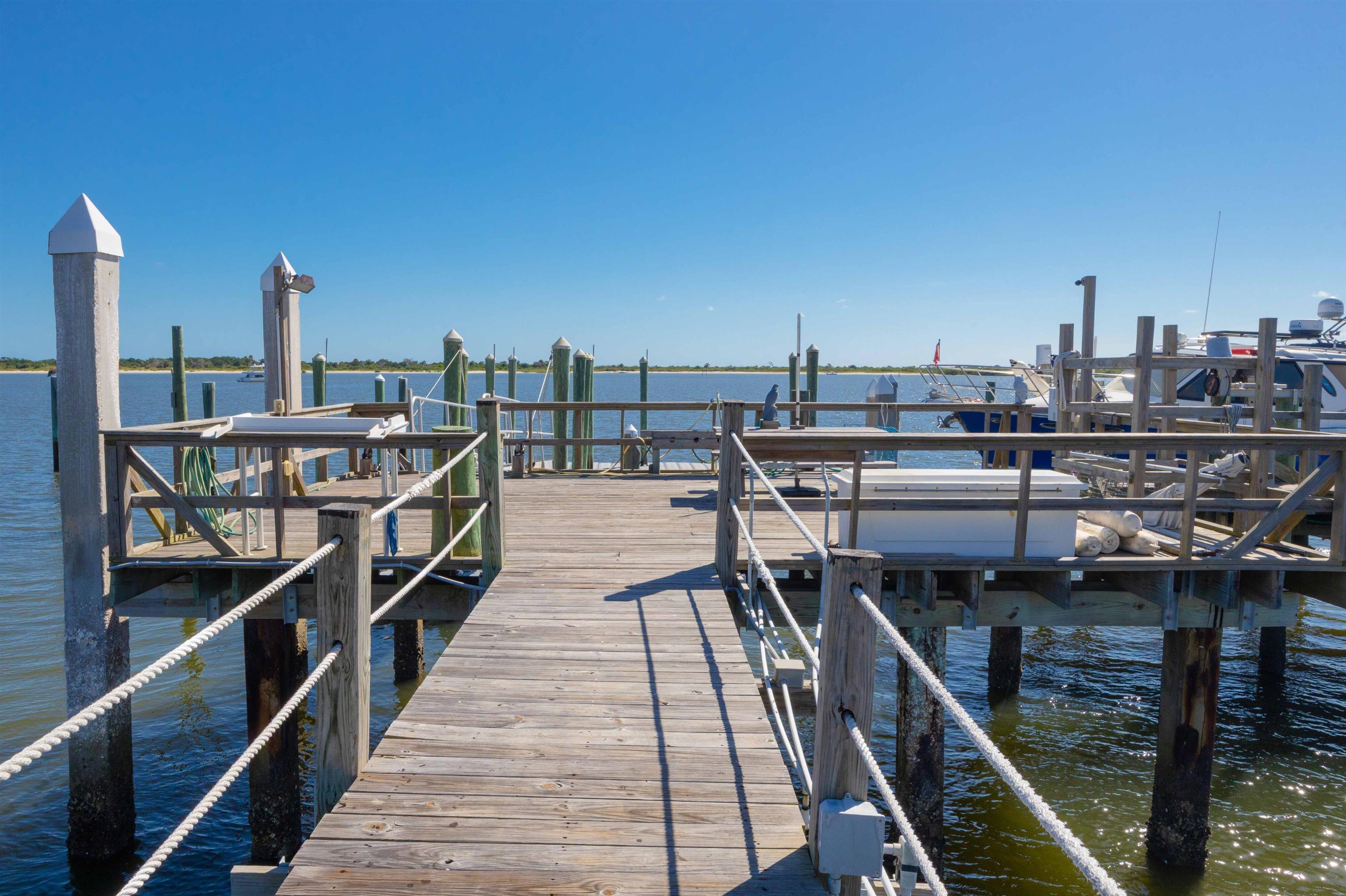 124 Inlet Drive St. Augustine, FL 32080 - Photo 22 of 45 Dock featuring a water view
