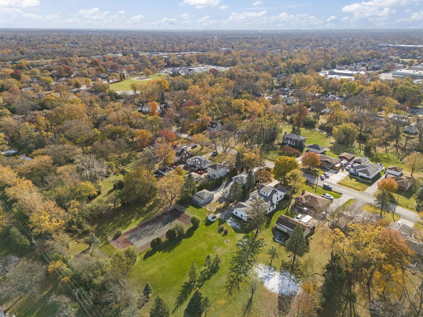 3068 Hickory Road Homewood, IL 60430 - Photo 36 of 44 an aerial view of residential houses with outdoor space and trees