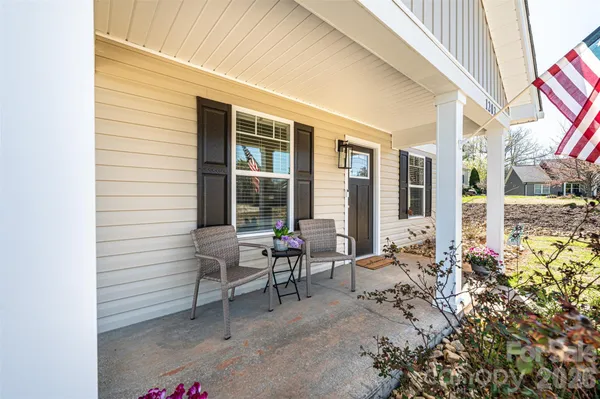 a view of an outdoor space with seating area