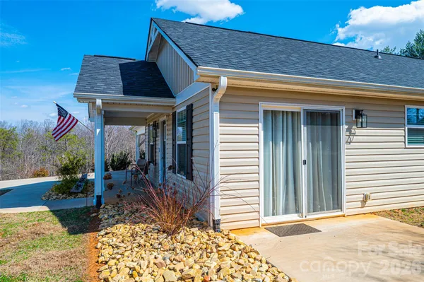 a front view of a house
