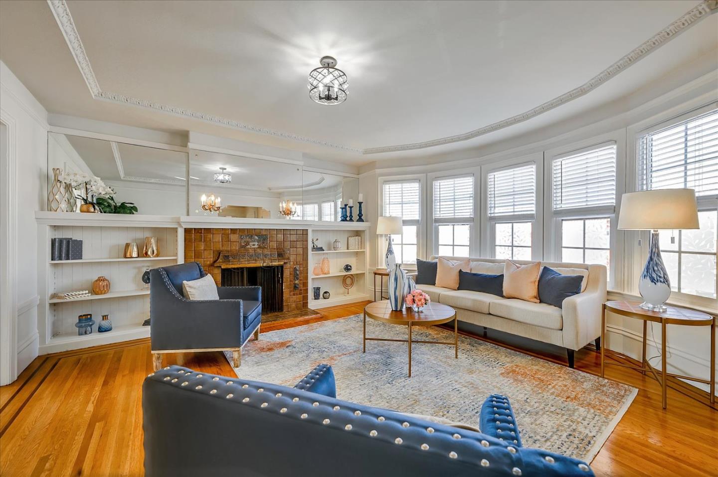 111 Genebern Way San Francisco, CA 94112 - Photo 10 of 37 a living room with fireplace furniture and a large window