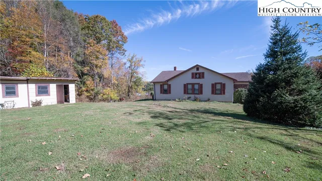 a house view with a garden space