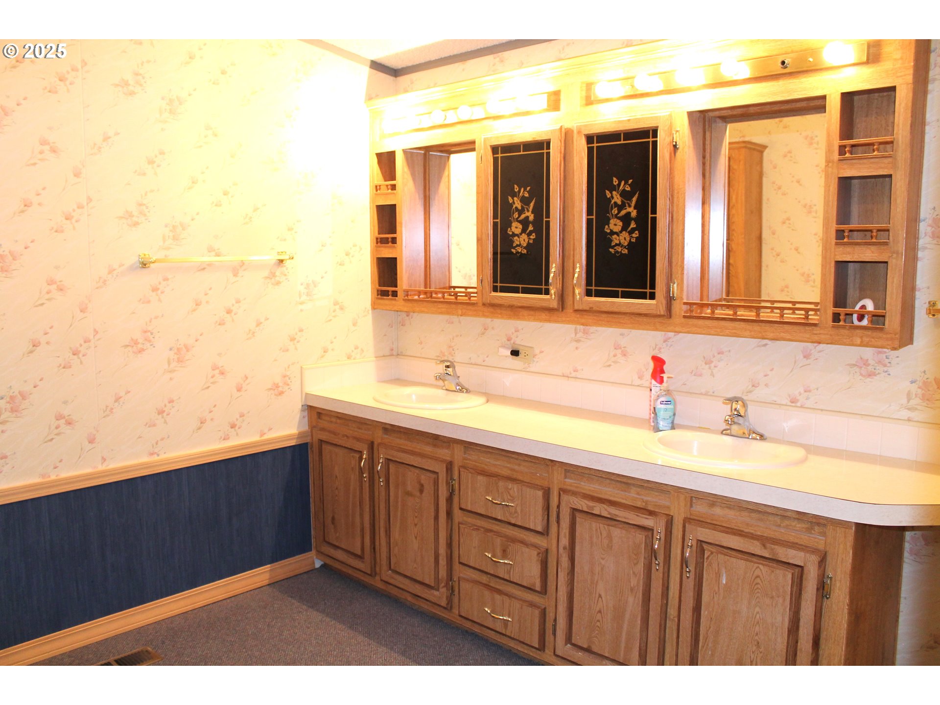 210 Mountain Boulevard Mount Vernon, OR 97865 - Photo 11 of 23 a bathroom with a sink and a mirror