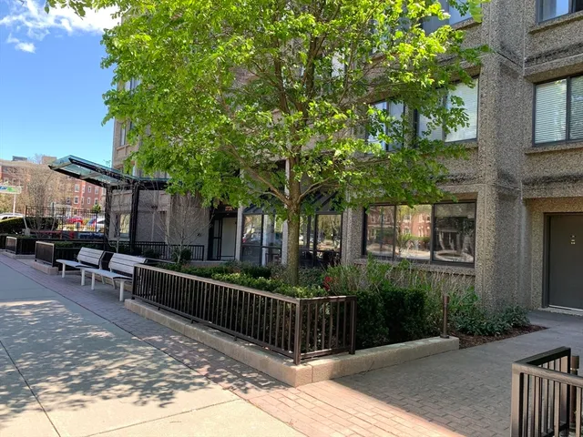 a view of street from balcony