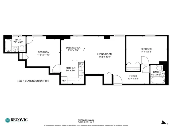 $2,308 | 4520 North Clarendon Avenue, Unit 504, Chicago, IL 60640