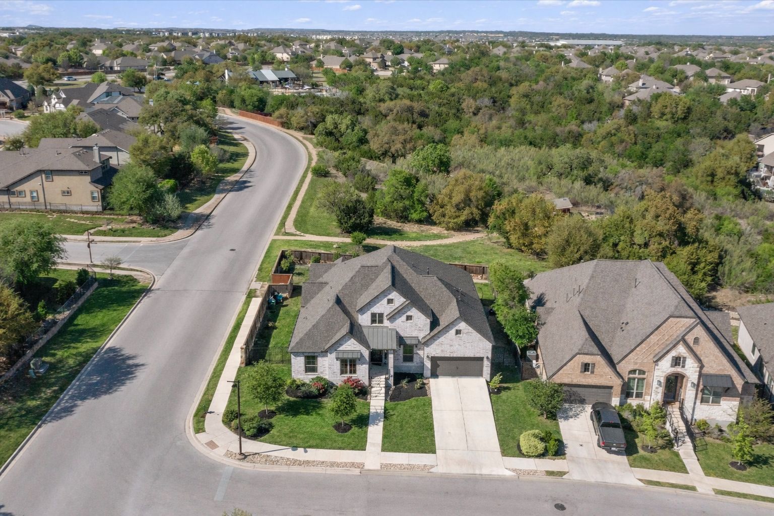 101 Pienza Drive Georgetown, TX 78628 - Photo 8 of 40 an aerial view of a house