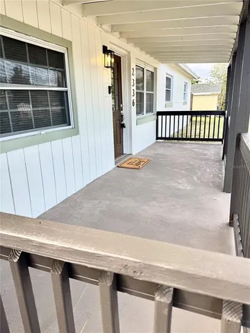 a view of front door