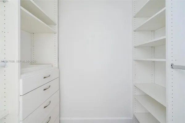a view of walk in closet
