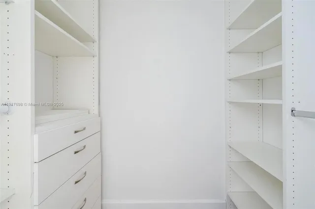 a view of walk in closet