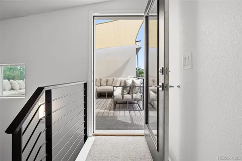 a view of a balcony