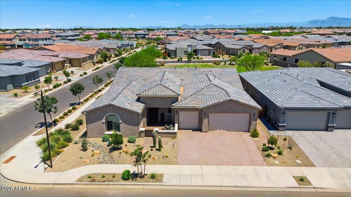 22608 East Stacey Road Queen Creek, AZ 85142 - Photo 68 of 83 an aerial view of a house with a yard