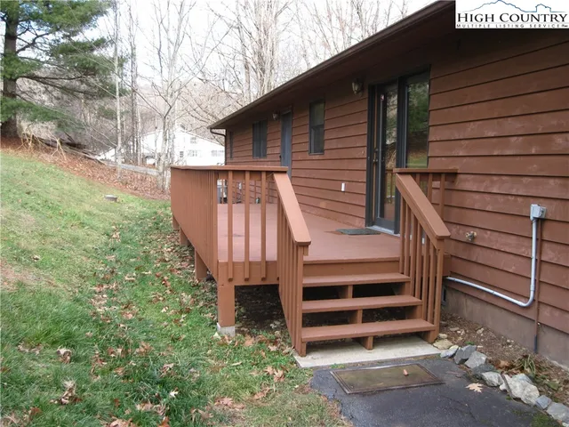 a view of outdoor space and deck