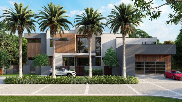 27539 South Lazy Meadow Way Spring, TX 77386 - Photo 28 of 31 Architectural Elevation & Floor Plan for a 7,023 SF Modern Estate and 752 SF Casita are available upon request.