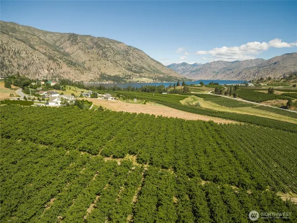 a view of lake with mountain