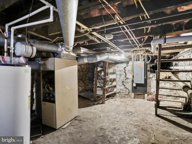 a view of storage and utility room