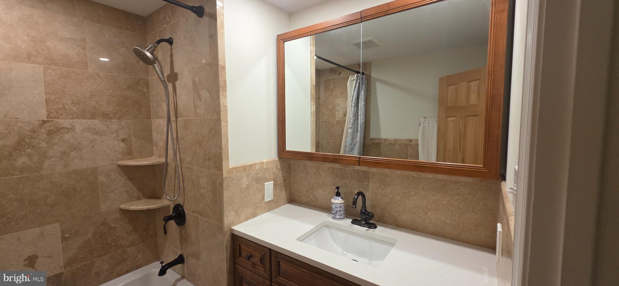 249 Twining Ford Road Richboro, PA 18954 - Photo 53 of 69 Hall Bath with Custom Vanity and Custom Cabinet
