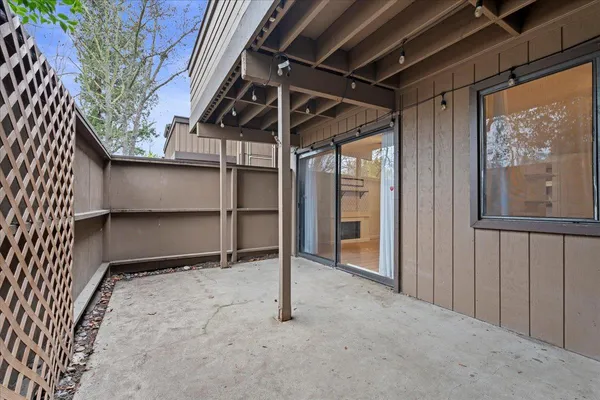 a view of an entrance to house