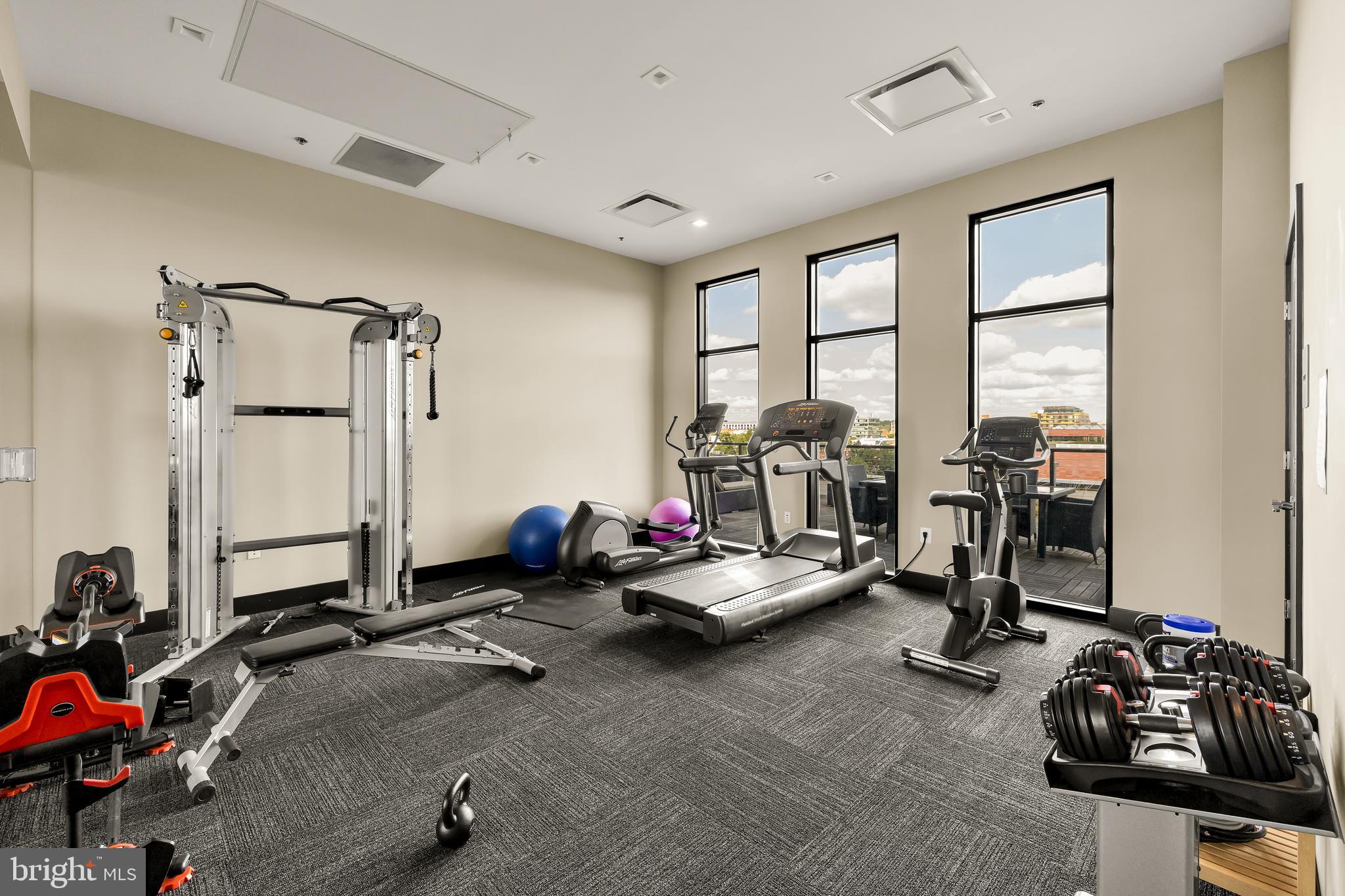 1628 11th Street Northwest, Unit 308 Washington, DC 20001 - Photo 23 of 26 a view of a room with gym equipment