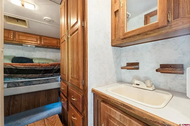 a bathroom with a shower and a toilet