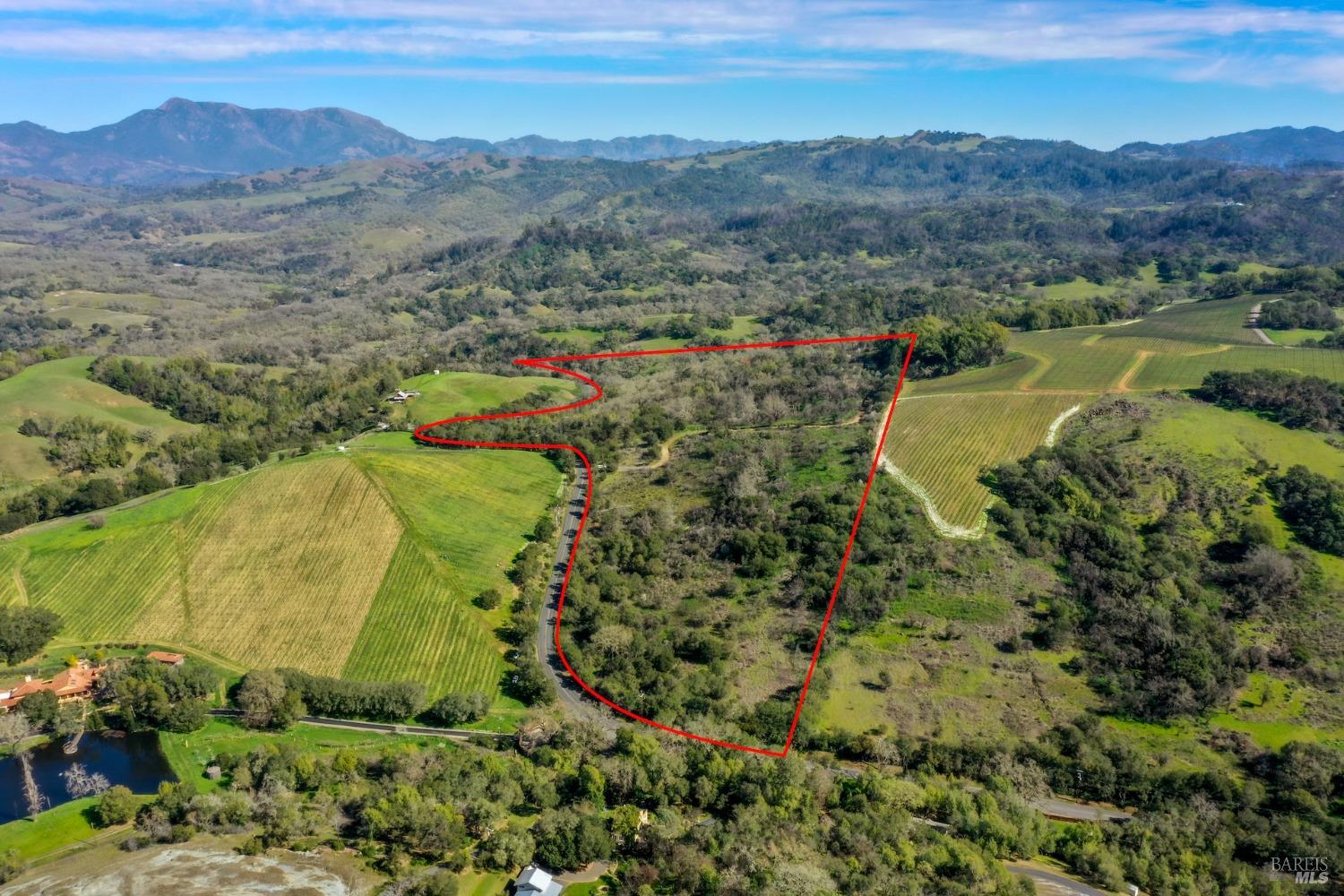 11005 Chalk Hill Road Healdsburg, CA 95448 - Photo 3 of 10 a view of a lush green hillside and houses