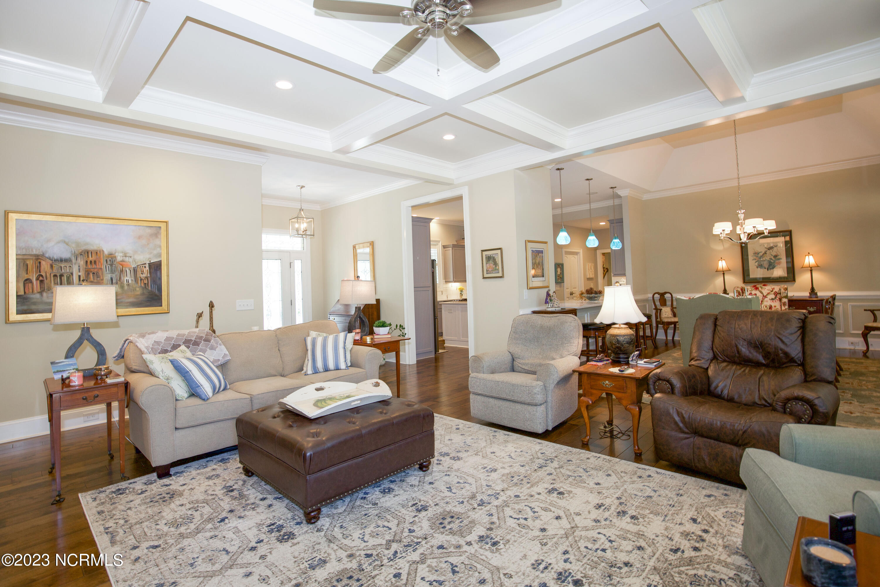 153 National Drive Pinehurst, NC 28374 - Photo 13 of 60 Living Room to Eze-Breeze Sun Room