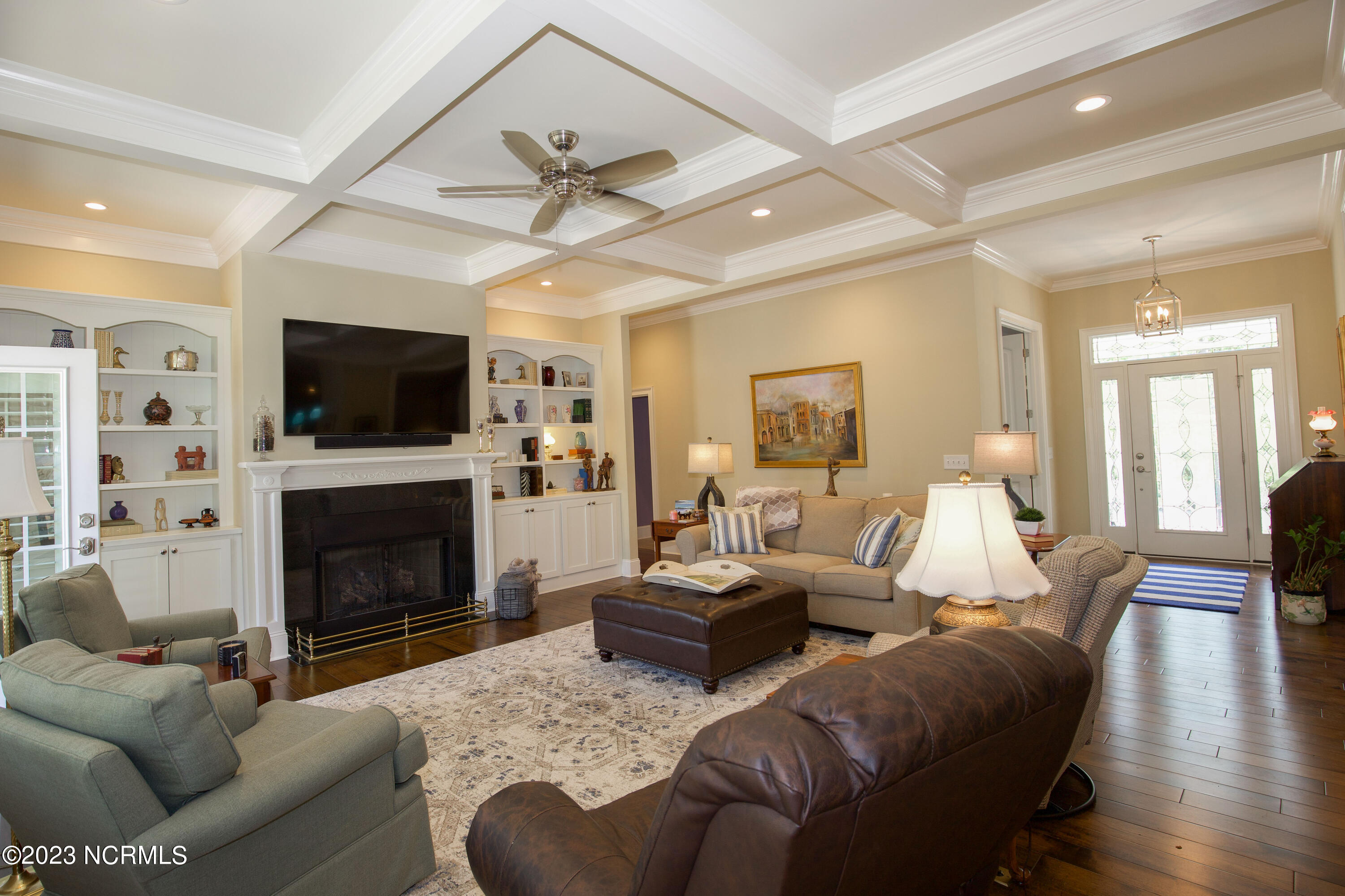 153 National Drive Pinehurst, NC 28374 - Photo 8 of 60 Living Room with Fireplace