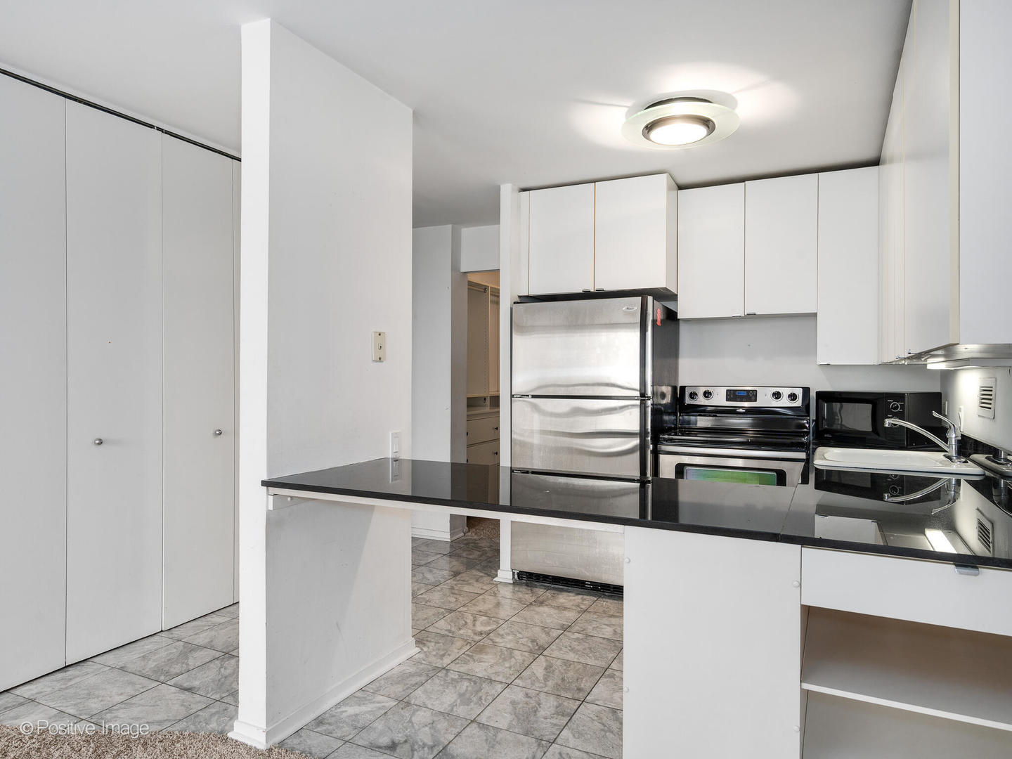 1030 North State Street, Unit 13A Chicago, IL 60610 - Photo 10 of 17 a kitchen with a refrigerator and a sink