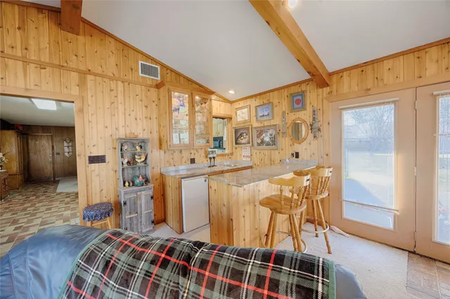 a very nice looking room with a large window