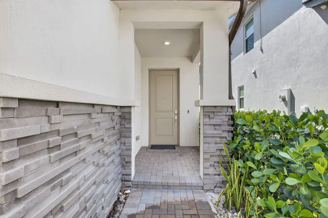 a view of front door and outdoor space
