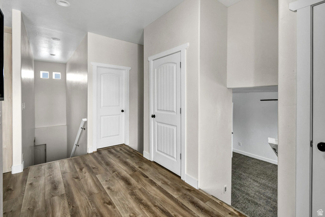 1103 North Brooklyn Road Monroe, UT 84754 - Photo 16 of 78 Hall featuring an upstairs landing and dark wood-style flooring