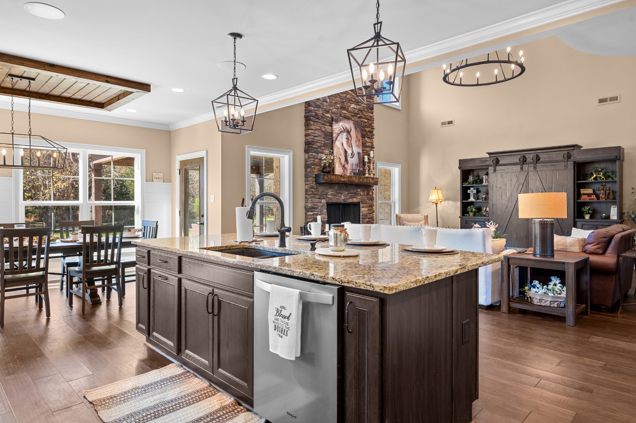 1591 North Lovvorn Road Christiana, TN 37037 - Photo 21 of 62 a kitchen with lots of counter top space and dining table