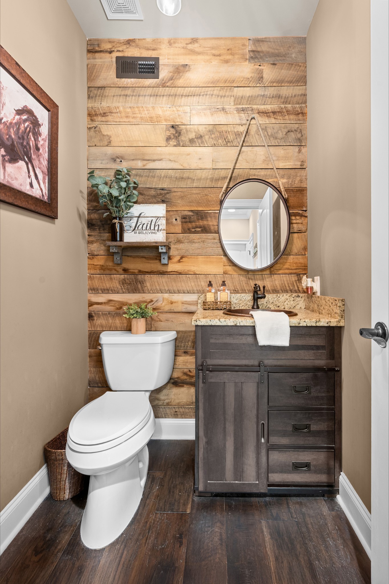 1591 North Lovvorn Road Christiana, TN 37037 - Photo 30 of 62 a bathroom with a toilet a sink and a mirror