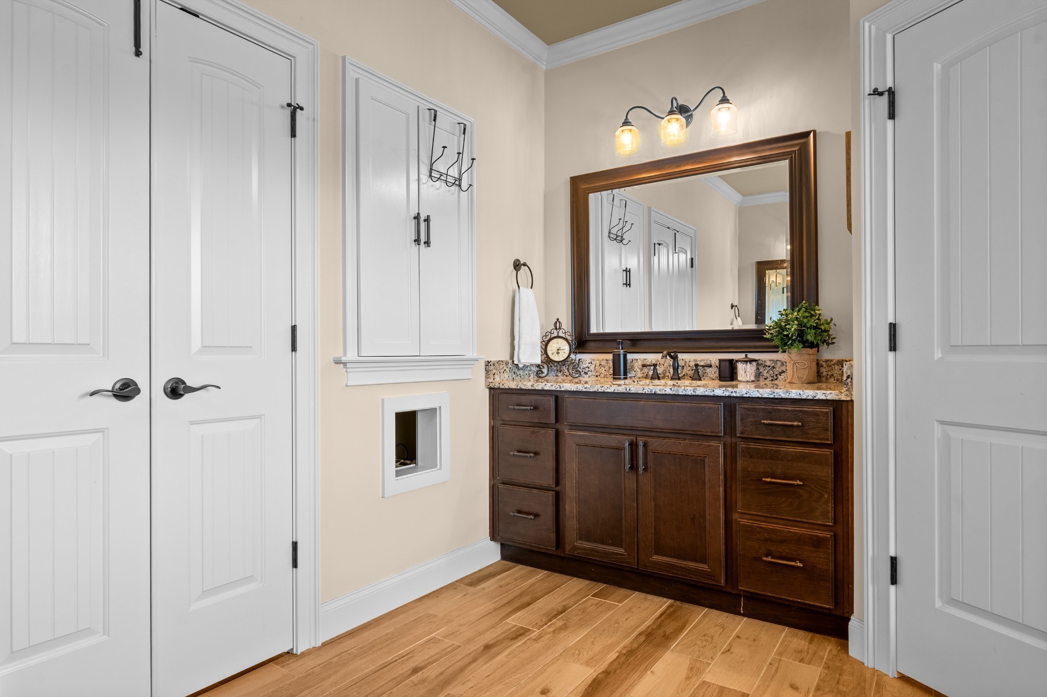 1591 North Lovvorn Road Christiana, TN 37037 - Photo 36 of 62 a bathroom with a sink vanity and a mirror