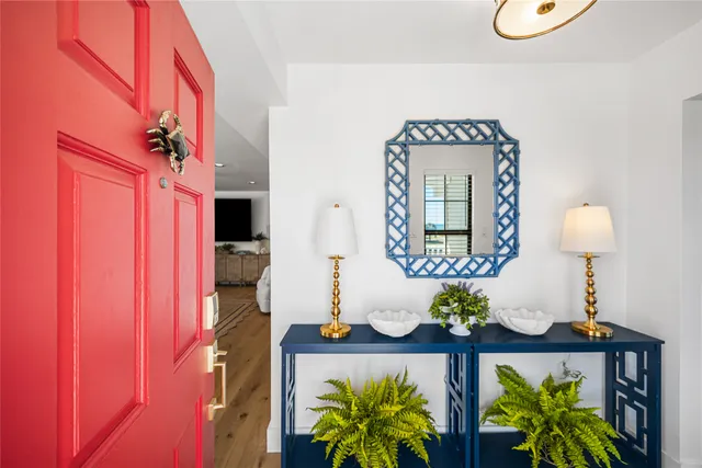 a front view of a house with entryway