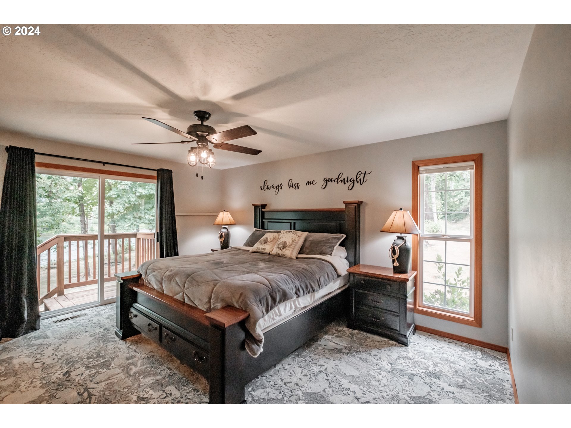 40166 Gates School Road Gates, OR 97346 - Photo 29 of 47 a bed sitting in a bedroom next to a window