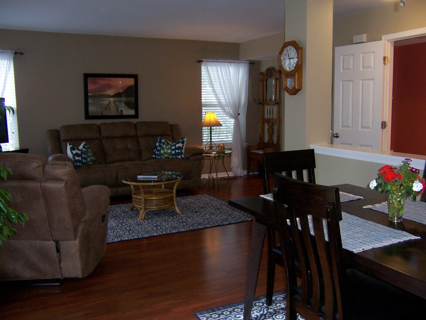 3727 Harms Road Joliet, IL 60435 - Photo 22 of 45 a living room with furniture dining room and wooden floor
