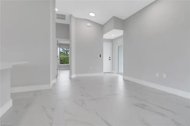 a view of a kitchen with a sink