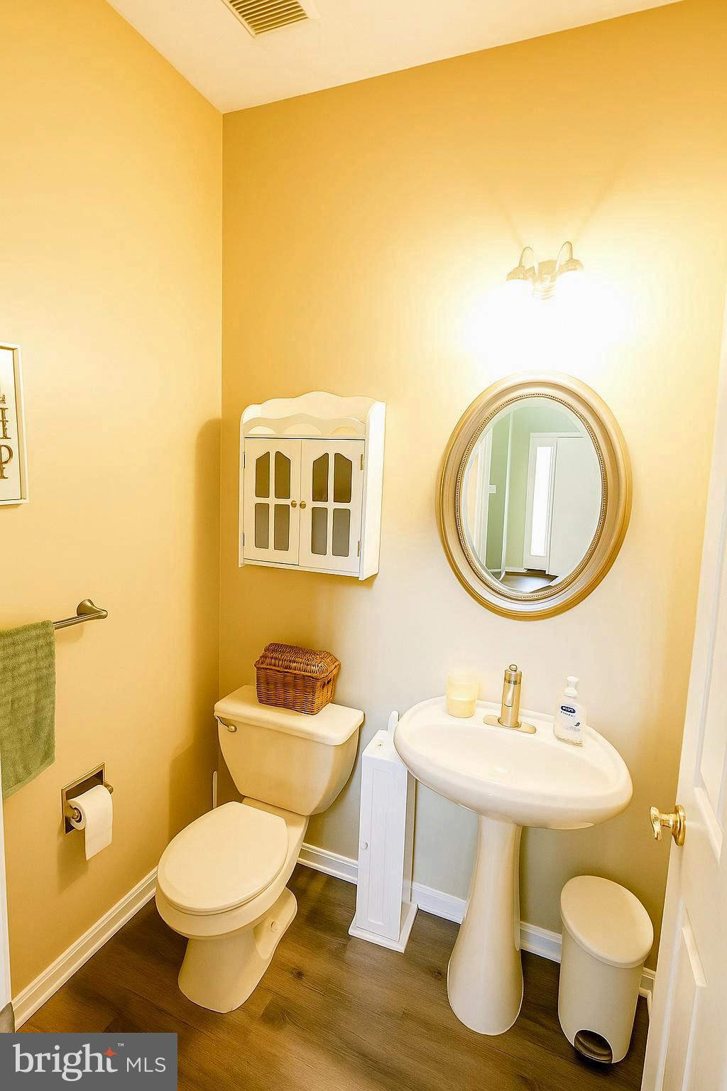 56 Cross Point Drive Owings, MD 20736 - Photo 13 of 54 a bathroom with a sink a toilet and a mirror